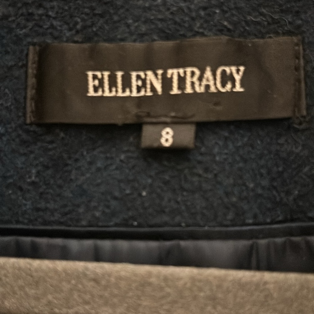 🐑🐇Ellen Tracy Angora & Wool Pea Coat - Picture 9 of 10